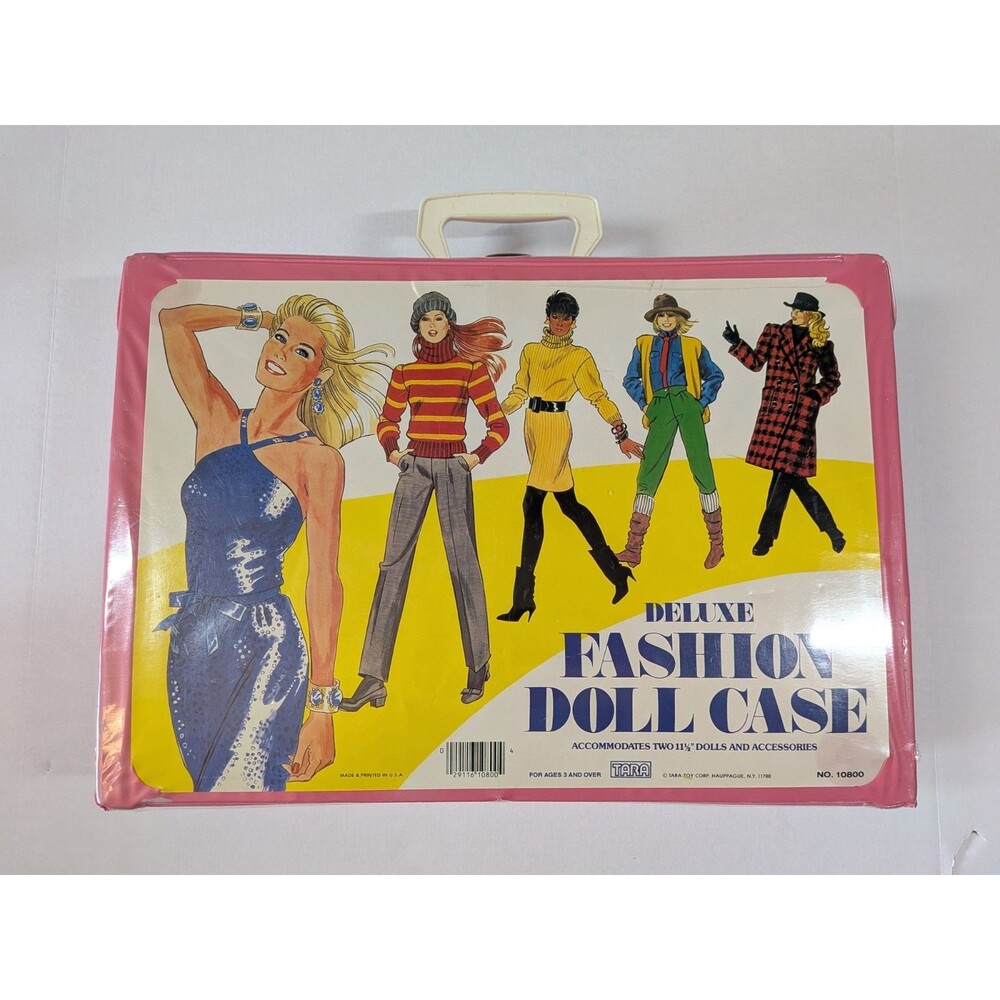 Vintage Pink Tara Toy Corp Deluxe Fashion Doll Case 17x12" For 11 1/2” Dolls
